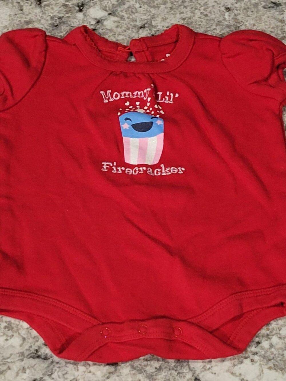 Circo Baby 3M Red Mommy’s Lil Firecracker 4th of July Bodysuit